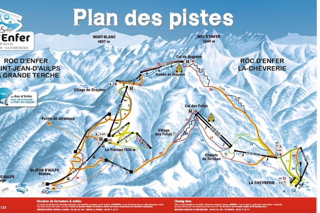 Dans Residence Neuve Le Snow Roc Sur Les Pistes, Grand Studio Cosy 5 Pers Avec Terrasse Panoramique, Sauna, Wifi Saint-Jean-dʼAulps Eksteriør bilde