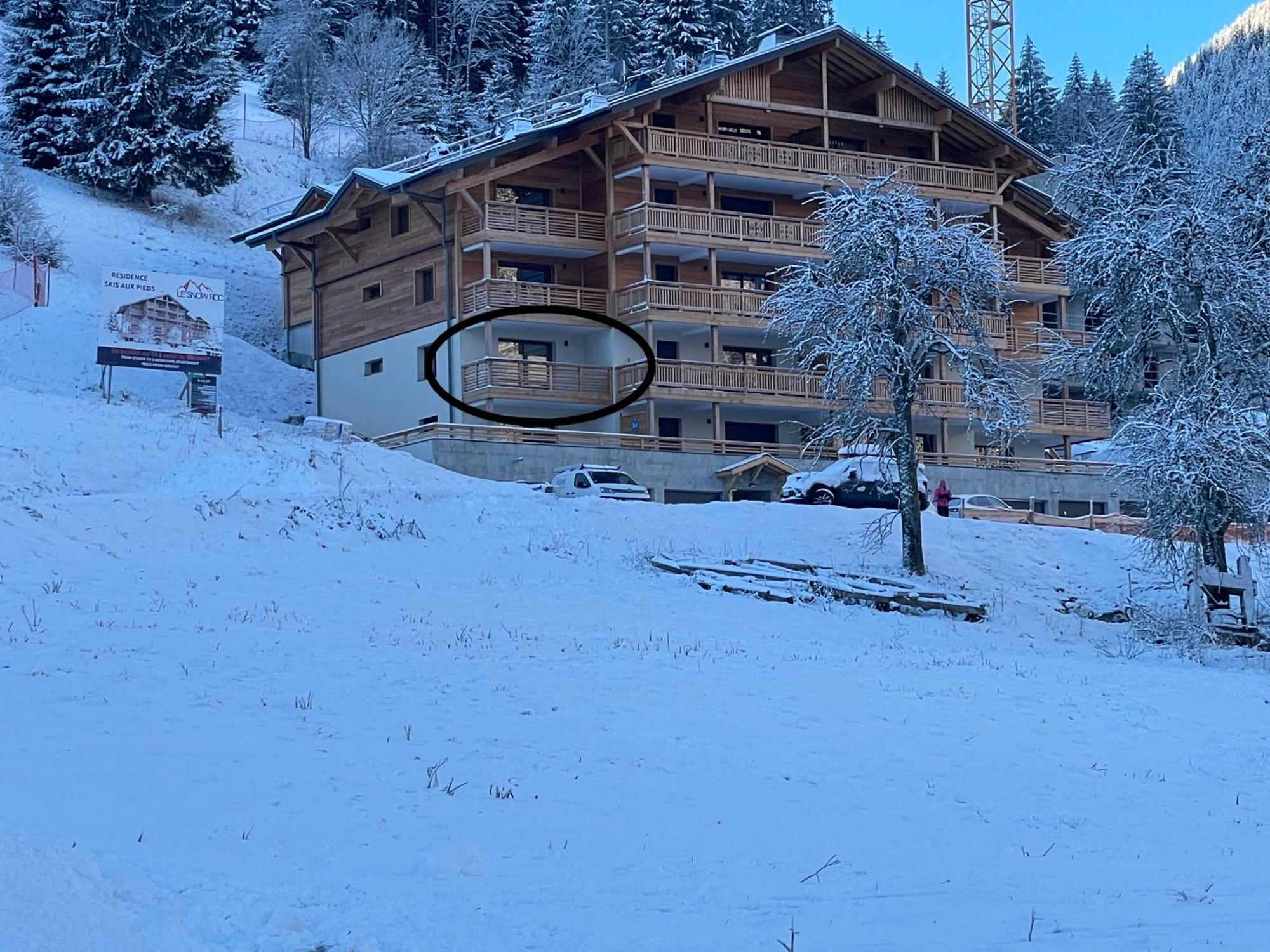 Dans Residence Neuve Le Snow Roc Sur Les Pistes, Grand Studio Cosy 5 Pers Avec Terrasse Panoramique, Sauna, Wifi Saint-Jean-dʼAulps Eksteriør bilde