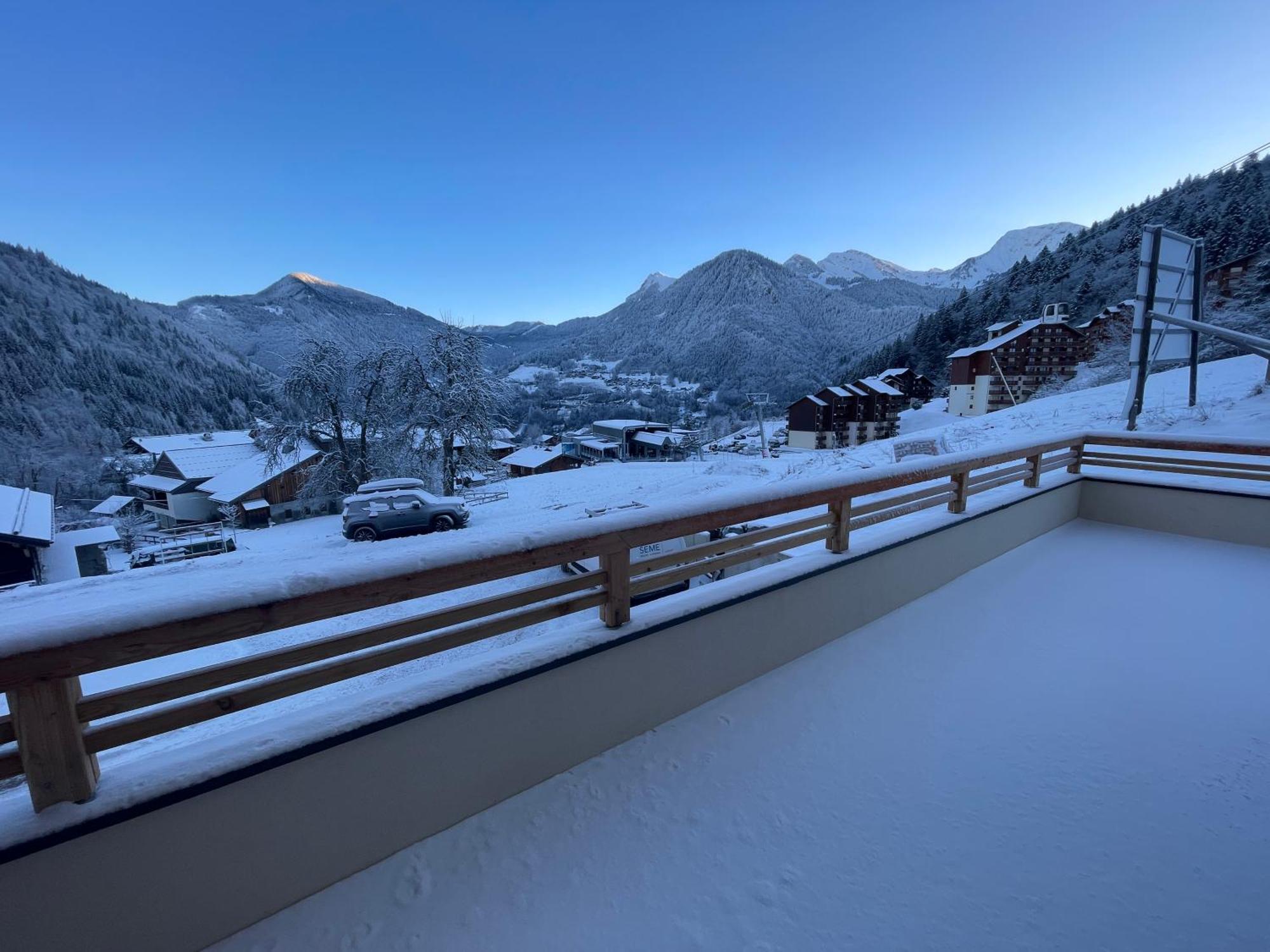 Dans Residence Neuve Le Snow Roc Sur Les Pistes, Grand Studio Cosy 5 Pers Avec Terrasse Panoramique, Sauna, Wifi Saint-Jean-dʼAulps Eksteriør bilde